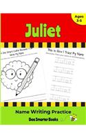 Juliet Name Writing Practice