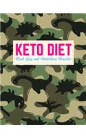 Keto Diet Food Log and Nutrition Tracker: Cute Daily Ketogenic Meal Planner - Low Carb Fitness Tracker and Wellness Notebook - Weight Loss Journal and Healthy Living Diary - Book Code HB 000