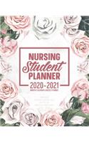 Nursing Student Planner 2020-2021 Monthly Calendar And Weekly Planner