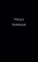 Macy's Notebook: Notebook / Journal / Diary - 6 x 9 inches (15,24 x 22,86 cm), 150 pages.