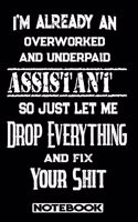 I'm Already An Overworked And Underpaid Assistant. So Just Let Me Drop Everything And Fix Your Shit!