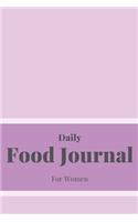 Daily Food Journal For Women