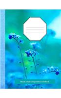 Blank Ruled Composition Notebook
