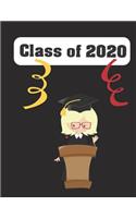 Class of 2020: Blank College Ruled Notebook