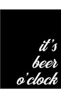 Beer Lover Weekly and Monthly Planner 2020 Present for a Beer Sommelier - It's Beer O'Clock