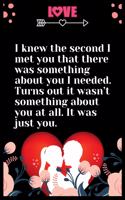 I knew the second I met you that there was something about you I needed. Turns out it wasn't something about you at