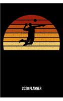 2020 Planner: Vintage Sunset Volleyball Weekly & Monthly Planner 2020 - 52 Week Calendar 6 x 9 Organizer - Gift For Volleyball Players And Beach Volleyball Player