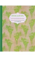 Knitting Graph Paper: Cute green dragon cartoon themed knitter's graph notebook 4:5 asymmetric ratio grid. Large format 8.5x11 size book.