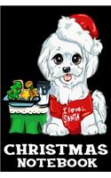 I Love Santa Christmas Notebook