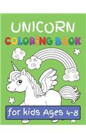 Unicorn Coloring Book for Kids Ages (4-8)