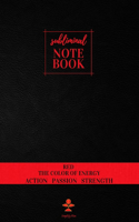 Subliminal Notebook - Red The Color of Energy, Action, Passion, Strength