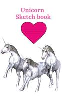Unicorn sketch book: girls pink unicorn sketch book, doodle, artist, creative