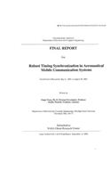 Robust Timing Synchronization in Aeronautical Mobile Communication Systems