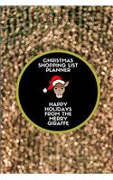 Christmas Shopping List Planner Happy Holidays from the Merry Giraffe