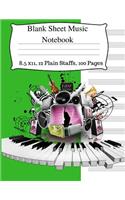 Blank Sheet Music Notebook