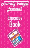 Family budget journal - Expenses book: 100 pages 7" x 10"(17.78 x 25.4 cm) size budget accounting notebook that will save your time and money.