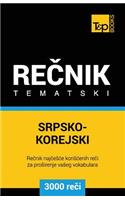 Srpsko-Korejski Tematski Recnik - 3000 Korisnih Reci