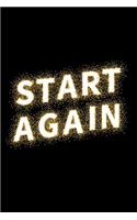 Start Again: Sparkle Theme Journal