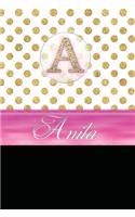 Anita: Personalized Lined Journal Diary Notebook 150 Pages, 6 X 9 (15.24 X 22.86 CM), Durable Soft Cover