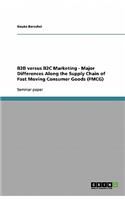 B2B versus B2C Marketing - Major Differences Along the Supply Chain of Fast Moving Consumer Goods (FMCG)