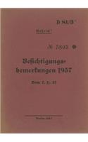 D 81/3+ Besichtigungsbemerkungen 1937 - Geheim: Vom 7.11.1937 - Neuauflage 2020