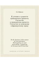 To the doctrine of the nature of civil procedure. Participation in civil proceedings. Complicity in German and French law