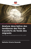Analyse descriptive des tendances des flux de transferts de fonds des migrants
