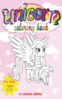Unicorn Coloring Book For Kids Ages 4-8