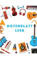 Notenblatt Leer