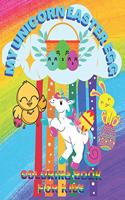My unicorn easter egg: Coloring book for kids