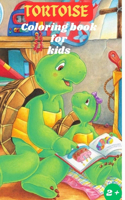 Tortoise coloring book for kids
