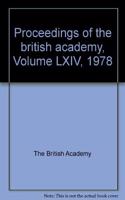 Proceedings Brit Acad 64, 1978 Proceedings Brit Acad 64, 1978