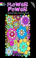 Flower Power Stained Glass Coloring Book