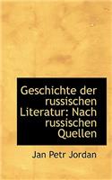 Geschichte Der Russischen Literatur