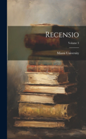 Recensio; Volume 3