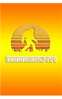 Minnesota: Bigfoot themed journal with names of States in America.