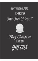 Why Are Golfers Diets The Healthiest. They Choose To Live On Greens.