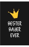 Bester Bayer: DIN A5 - Punkteraster 120 Seiten - Kalender - Notizbuch - Notizblock - Block - Terminkalender - Abschied - Abschiedsgeschenk - Ruhestand - Arbeitsko