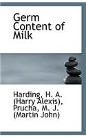 Germ Content of Milk
