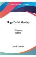 Eloge De M. Gaudry