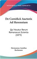de Cornificii Auctoris Ad Herennium