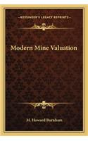 Modern Mine Valuation