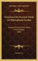 Verzeichniss Der Doctoren Welche Die Philosophische Facultat: Tubinger Bruchstucke Der Alteren Frostuthingslog (1886)