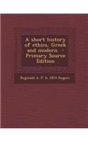 A Short History of Ethics, Greek and Modern