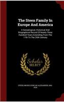 The Steen Family In Europe And America