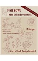 Fish Bowl Hand Embroidery Patterns: (English)