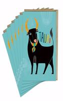 6-Pack Lisa Congdon for Em & Friends Taurus Card