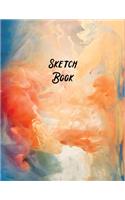 Sketch Book: Large Notebook for Drawing, Painting, Writing, Sketching or Doodling, 8.5x11" White Paper (Abstract Cover Design vol.13)