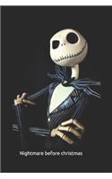 Nightmare before christmas journal/Notebook