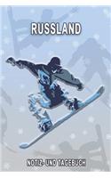 Russland - Notiz- und Tagebuch: Winterurlaub in Russland. Ideal für Skiurlaub, Winterurlaub oder Schneeurlaub. Mit vorgefertigten Seiten und freien Seiten für Reiseerinnerungen. Ei